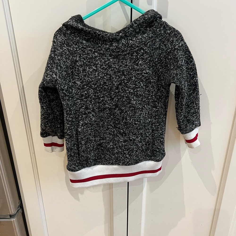 Monkey bars 2/3t Cozy Black and White Knit Hoodie